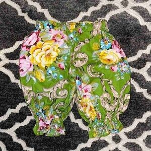 Floral Green Harem Pants